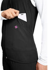 Black - Women's 4-Pocket Zip Front Vest (View 2)