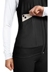 Black - Women's 4-Pocket Zip Front Vest (View 3)