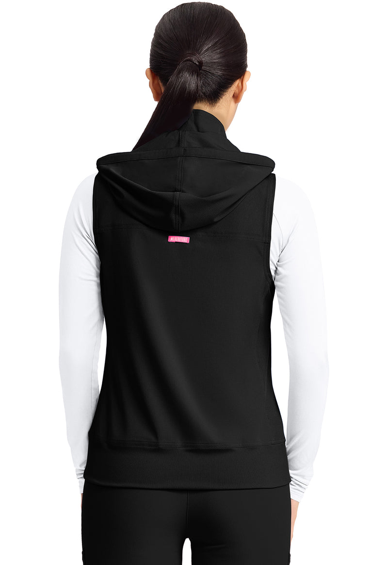 Black - Med Couture AMP Women Vest - Back View