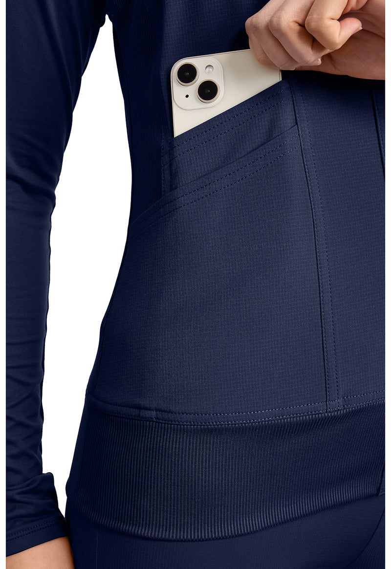 Navy - Women's 4-Pocket Zip Front Vest (View 3)