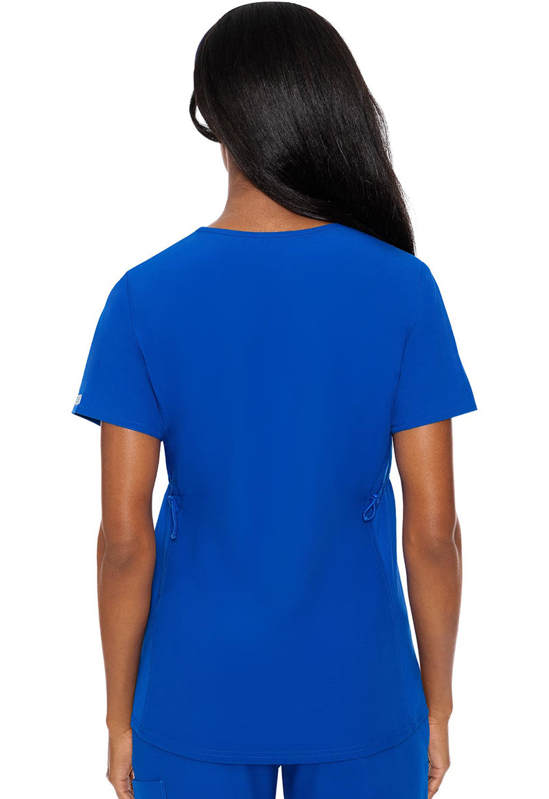 royal - Maternity V-Neck Top (Back)