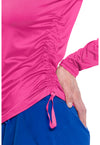 Amp Pink - Long Sleeve Ruched Underscrub (View 2)