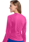 Amp Pink - Long Sleeve Ruched Underscrub (Back)