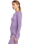 Digital Lavender - Long Sleeve Ruched Underscrub (View 2)
