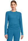 Mali-Blue Shore - Long Sleeve Ruched Underscrub