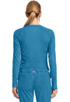 Mali-Blue Shore - Long Sleeve Ruched Underscrub (Back)