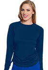 Navy - Long Sleeve Ruched Underscrub