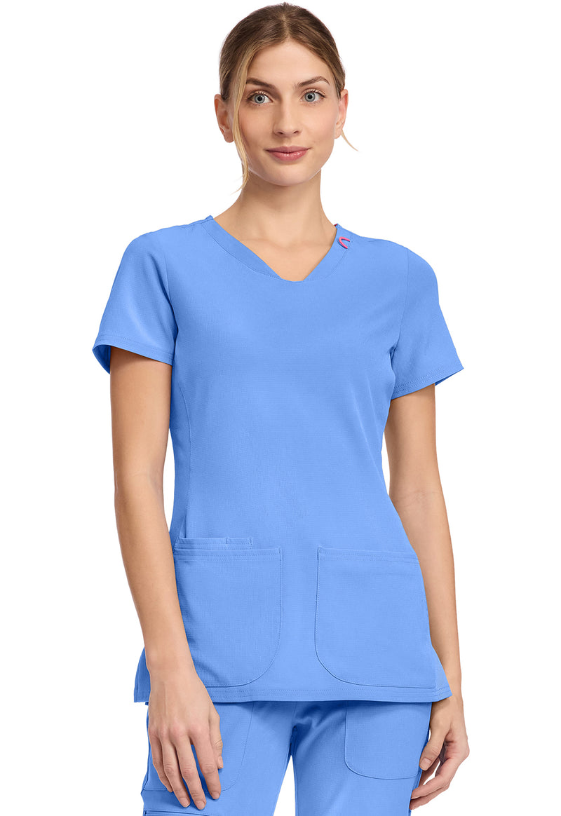 Ciel - Med Couture AMP Women Scrub Top - Front View