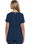 Navy - Med Couture AMP Women Scrub Top - Back View