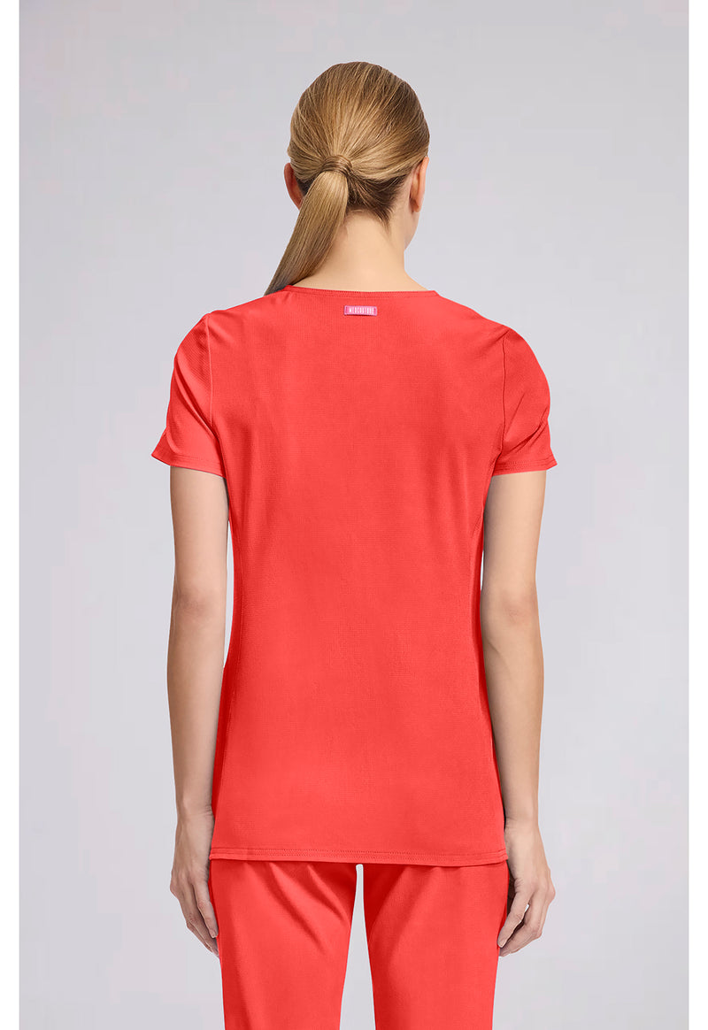 One In A Melon - Med Couture AMP Women Scrub Top - Back View
