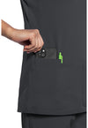 Pewter - Women's V-Neck Scrub Top (View 2)