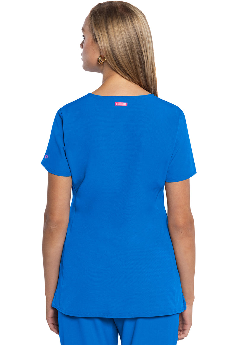 Royal - Med Couture AMP Women Scrub Top - Back View