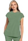 Beyond Green - Med Couture AMP Women Scrub Top - Front View