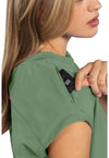Beyond Green - Women's Round Neck Tuckable Scrub Top (View 2)