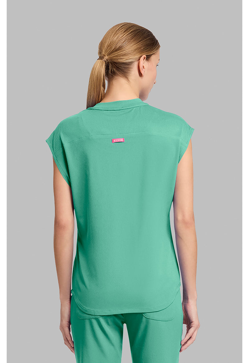 Mint Condition - Med Couture AMP Women Scrub Top - Back View