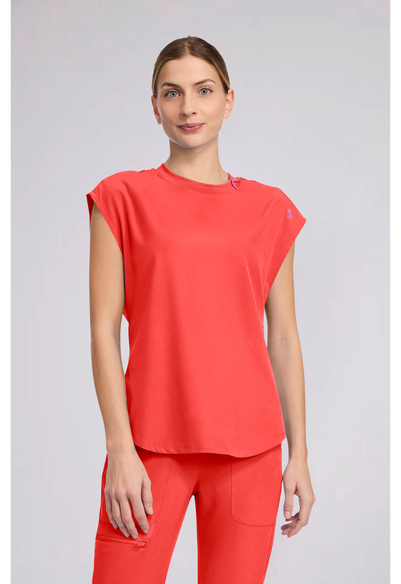 One In A Melon - Med Couture AMP Women Scrub Top - Front View
