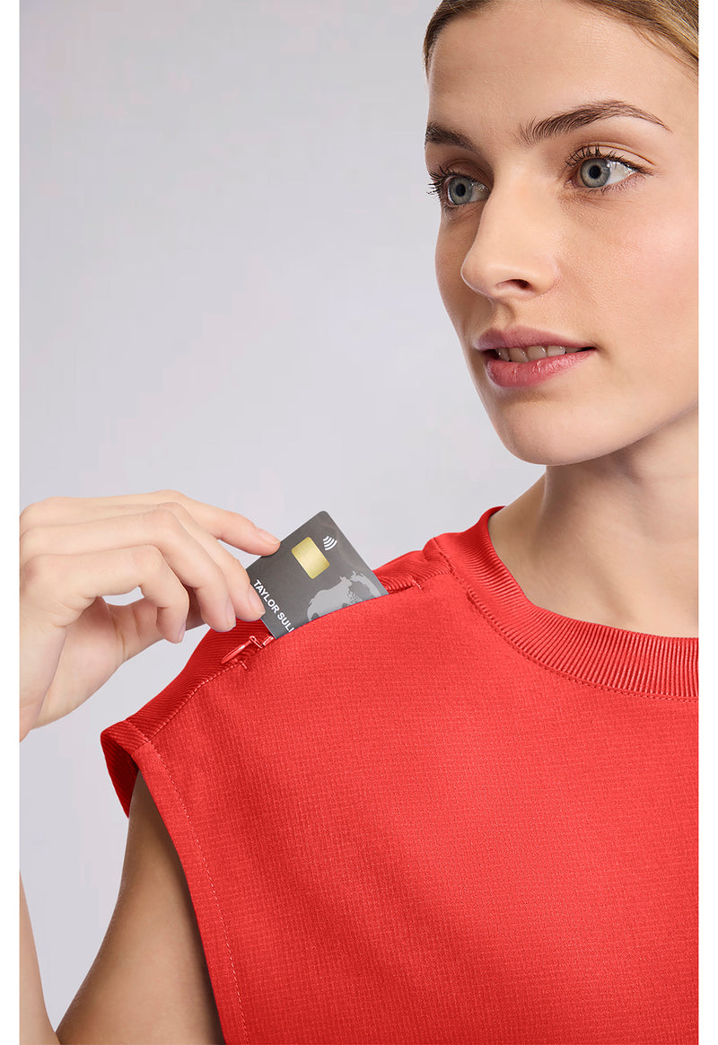 One In A Melon - Women's Round Neck Tuckable Scrub Top (View 2)