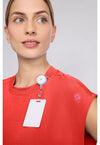 One In A Melon - Women's Round Neck Tuckable Scrub Top (View 3)