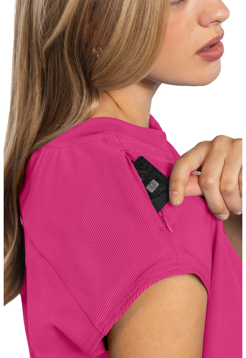pink power - Round Neck Tuckable Top (View 2)