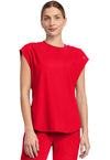 Solar Flare - Med Couture AMP Women Scrub Top - Front View