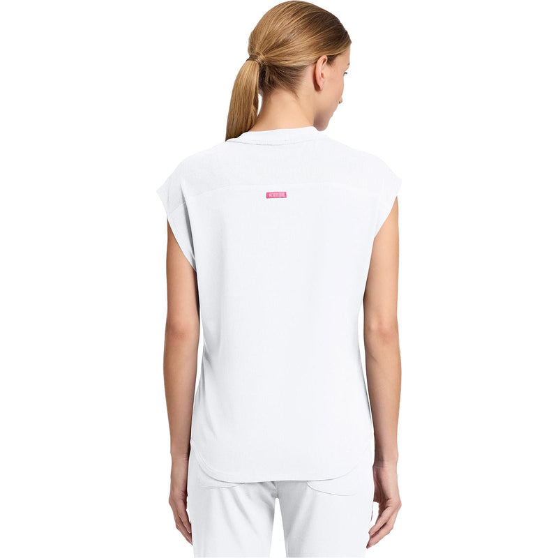 white - Round Neck Tuckable Top