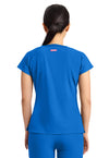 Royal - Med Couture AMP Women Scrub Top - Back View