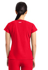Solar Flare - Med Couture AMP Women Scrub Top - Back View