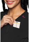 Black - Quarter Zip V-Neck Tuckable Top (View 2)