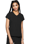 Black - Quarter Zip V-Neck Tuckable Top