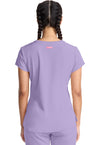 Digital Lavender - Quarter Zip V-Neck Tuckable Top (Back)