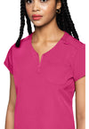Pink Power - Quarter Zip V-Neck Tuckable Top (View 4)