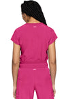 Pink Power - Quarter Zip V-Neck Tuckable Top (Back)