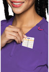 Purple Surge - Quarter Zip V-Neck Tuckable Top (View 2)