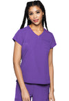 Purple Surge - Quarter Zip V-Neck Tuckable Top