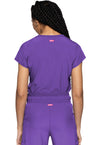 Purple Surge - Quarter Zip V-Neck Tuckable Top (Back)