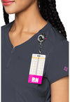 Pewter - Quarter Zip V-Neck Tuckable Top (View 3)