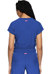 Royal - Quarter Zip V-Neck Tuckable Top (Back)