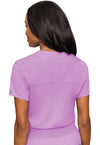 Lilac - Med Couture Touch Women Scrub Top - Back View