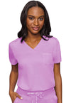 Lilac - Med Couture Touch Women Scrub Top - Front View