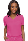 Raspberry Tart - Med Couture Touch Women Scrub Top - Front View