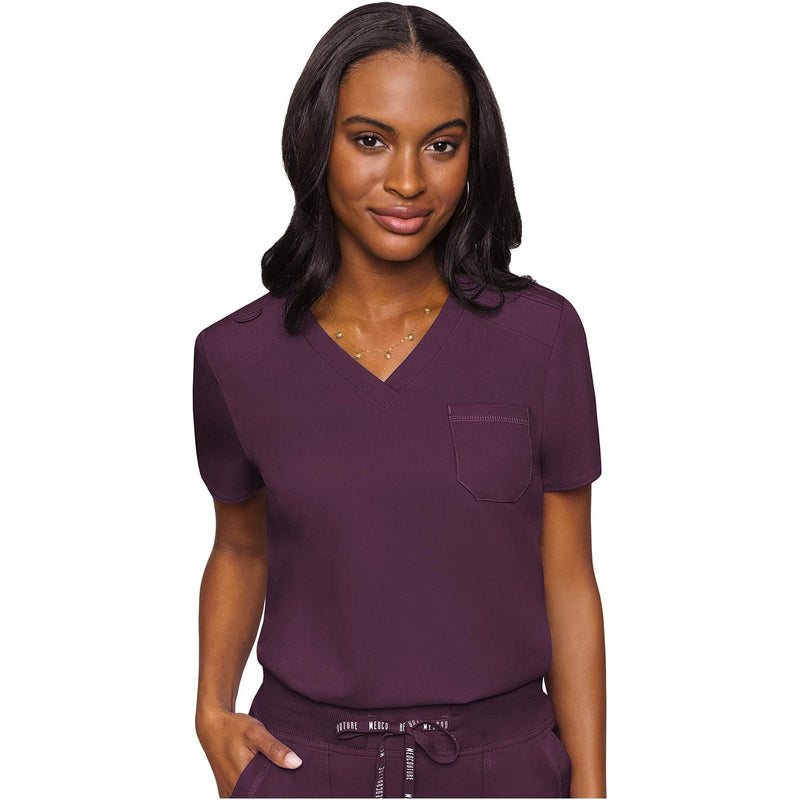 wine - V-Neck Tuck In