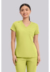 WASABI - Med Couture Touch Women Scrub Top - Front View