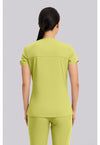 WASABI - Med Couture Touch Women Scrub Top - Back View