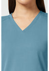 Blue Jean Baby - Women's V-Neck Shirttail Scrub Top (View 2)