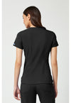 Black - Med Couture Touch Women Scrub Top - Back View