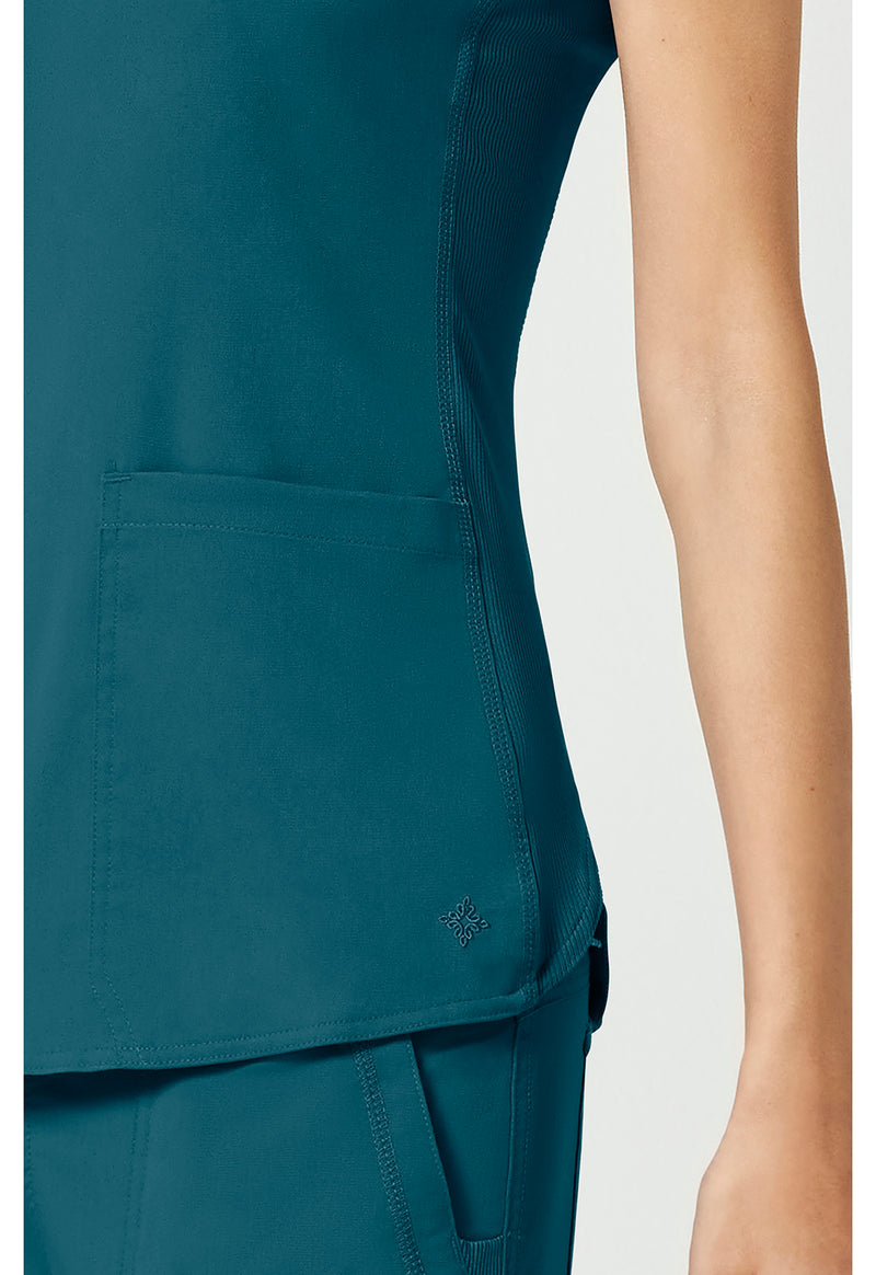 Caribbean - Women's V-Neck Shirttail Scrub Top (View 4)