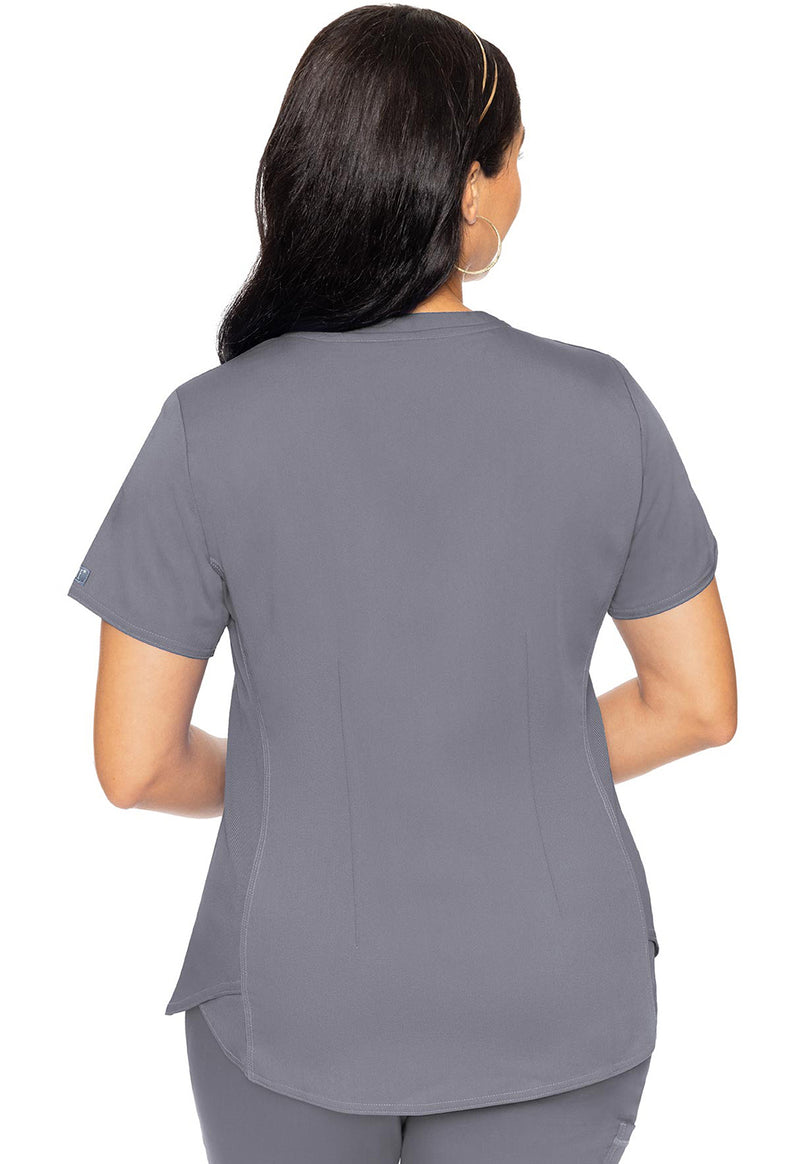 Cloud - Med Couture Touch Women Scrub Top - Back View