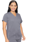 Cloud - Med Couture Touch Women Scrub Top - Front View