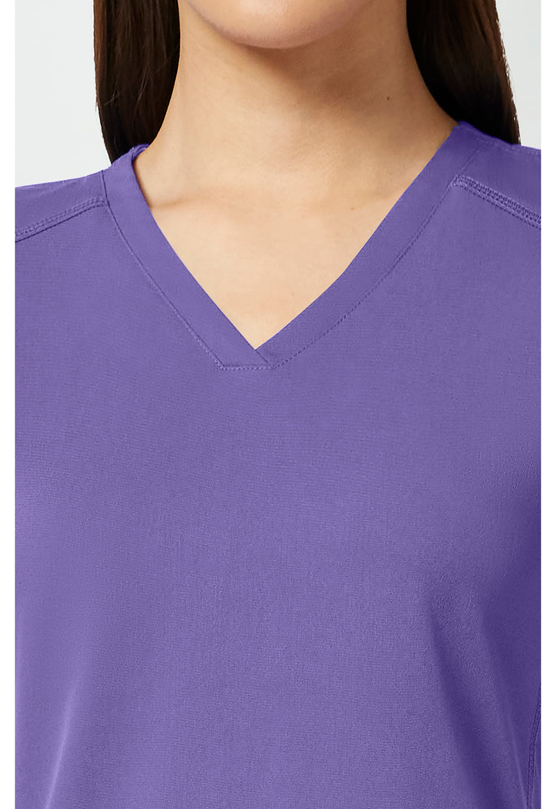 Electric Lavender - Women's V-Neck Shirttail Scrub Top (View 2)