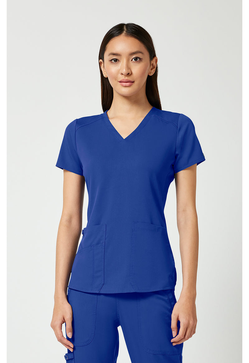 Galaxy - Med Couture Touch Women Scrub Top - Front View